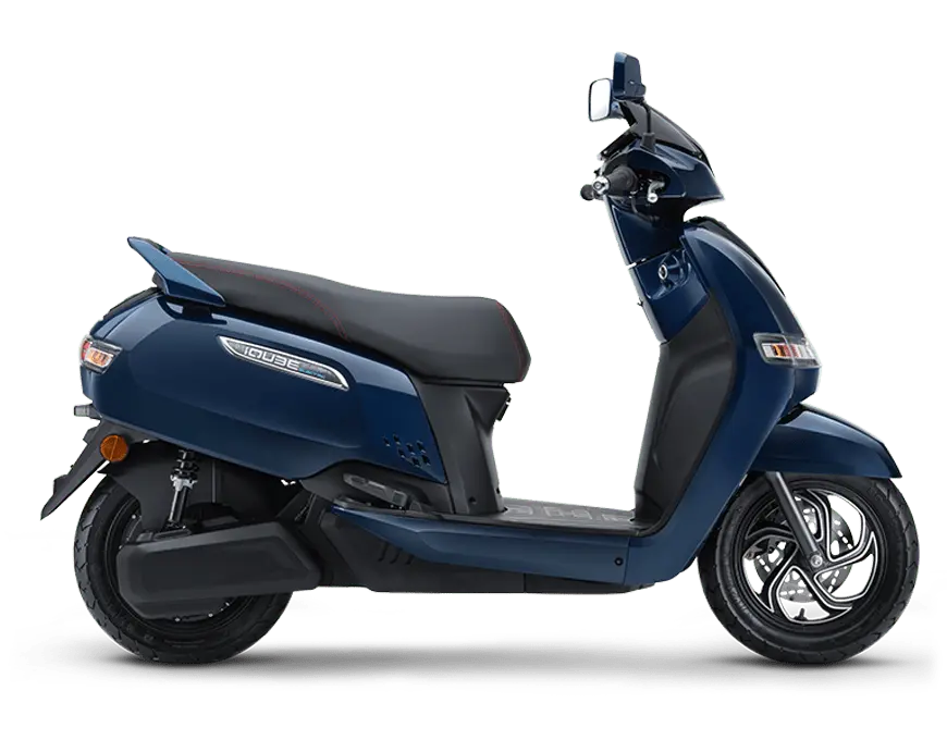 TVS iQube ST Electric Scooter Starlight Blue Colour Right Side View